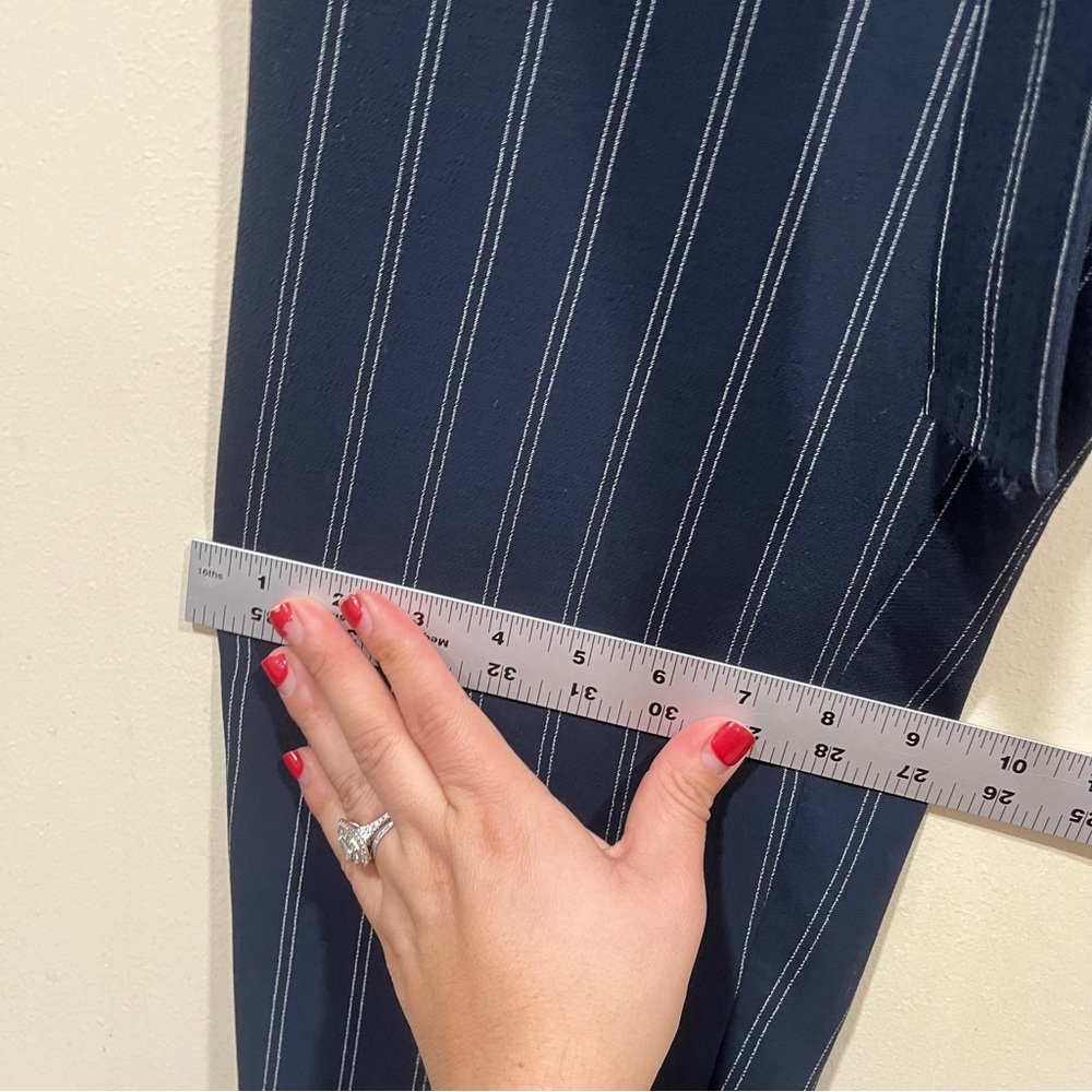 NWT Aritzia Wilfred Tie-Front (Jallade) Pant size 4 striped navy & white - Picture 6 of 12